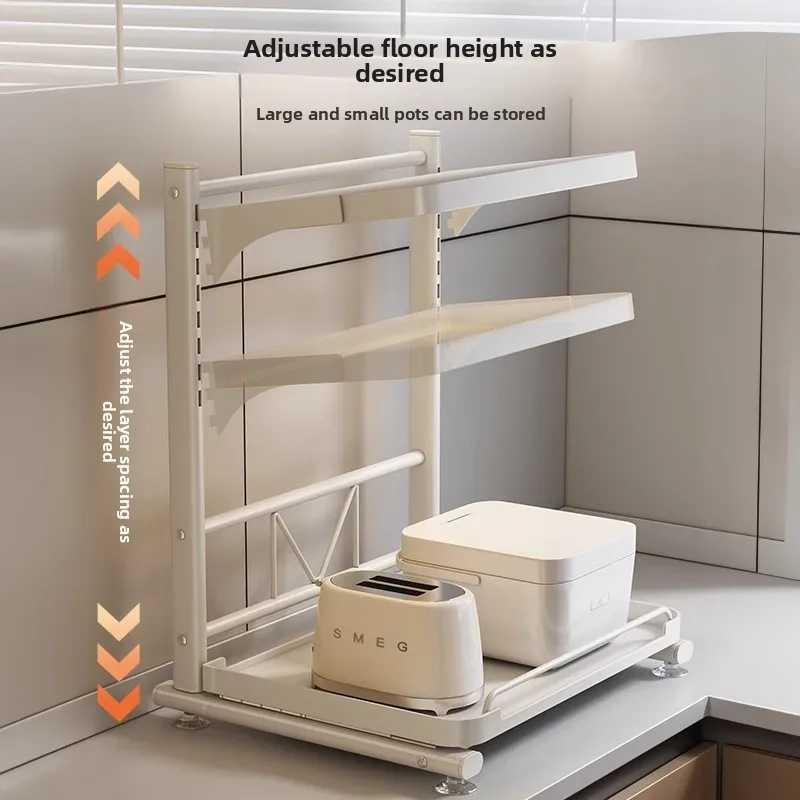Pull-Out Appliance Storage Rack - Image 4