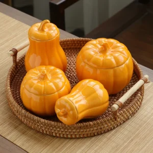 Decorative Ceramic Sealed Storage Jar