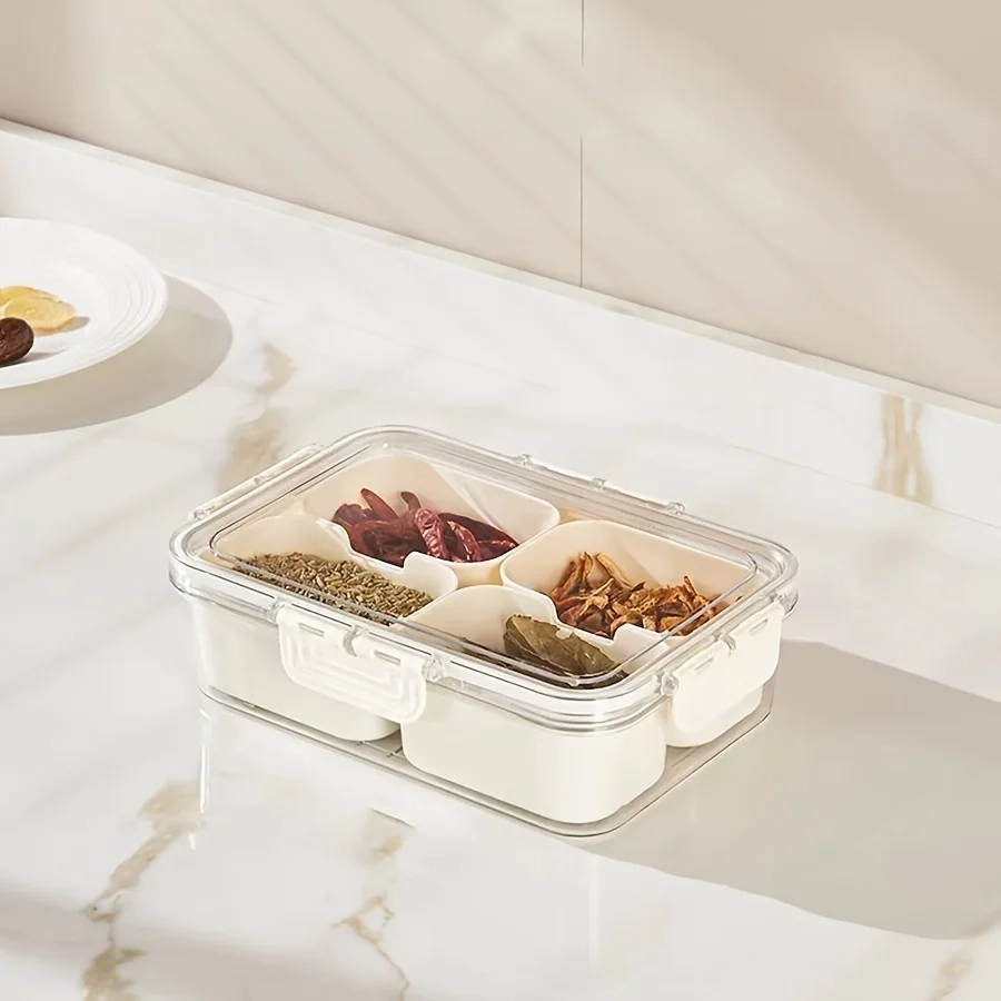 Divided Snack Storage Container with Lid - Image 7