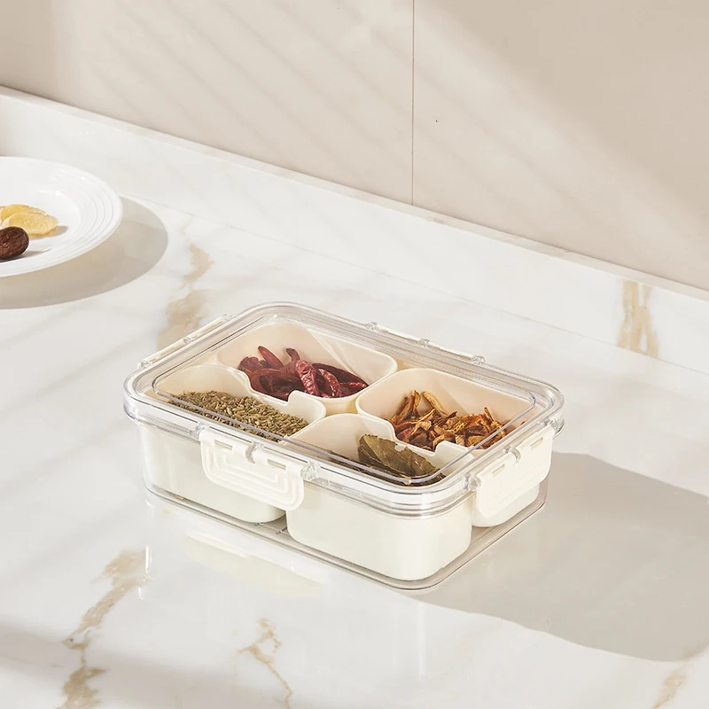 Portable Divided Snack Storage Box with Lid - Image 8