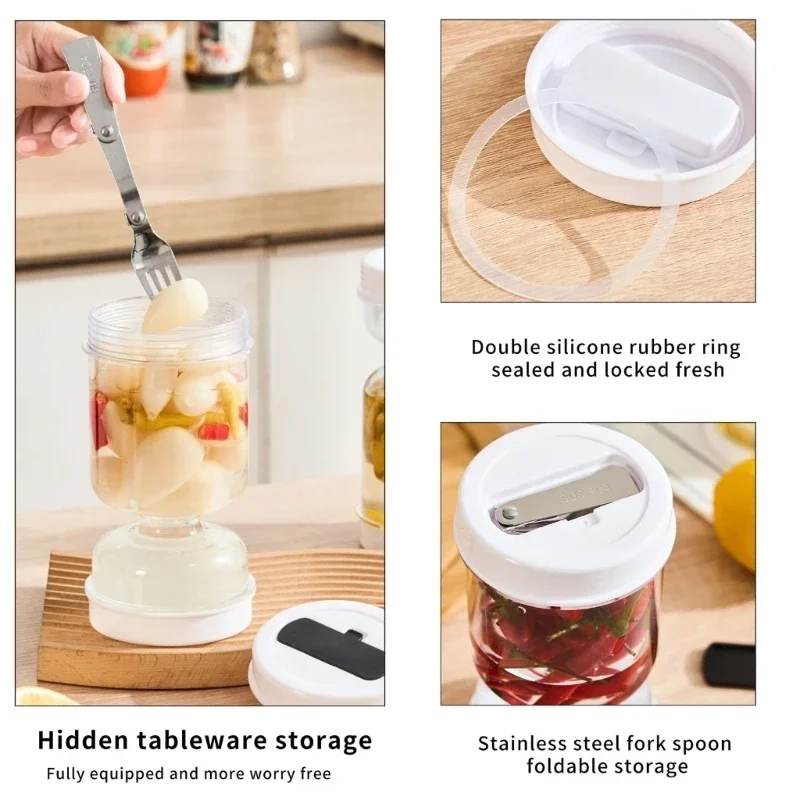 Dry-Wet Separation Pickle Storage Jar - Image 6