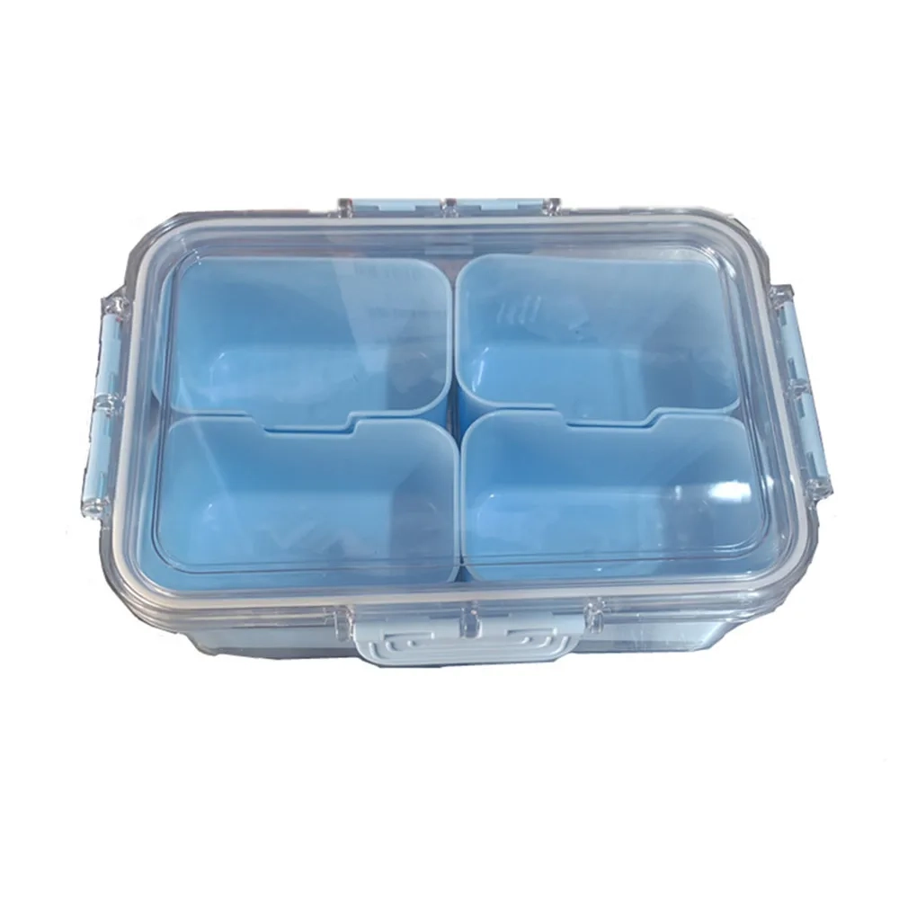 4-Compartment Snack Storage Box with Lid - Image 8