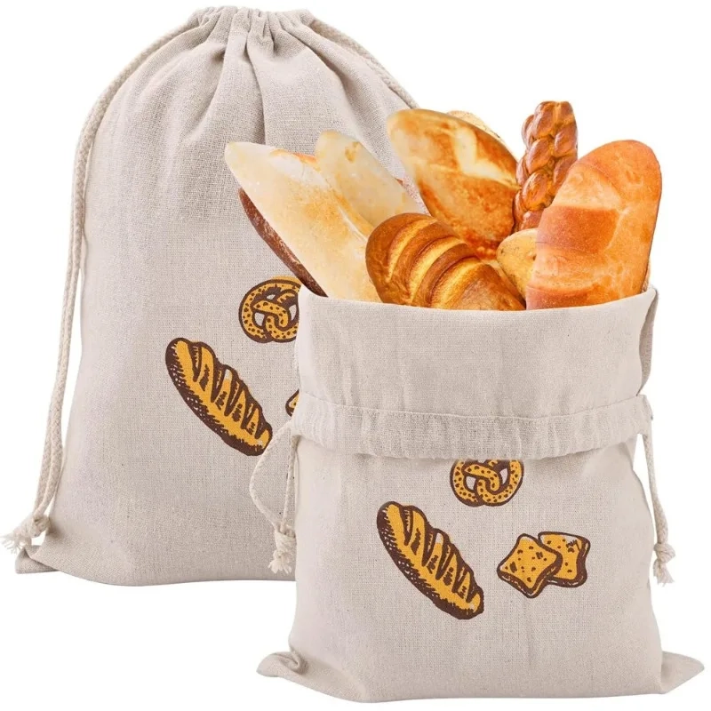 Reusable Linen Bread Storage Bag - Image 2