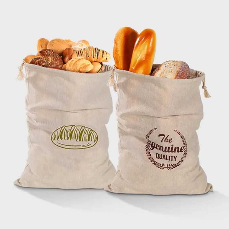 Reusable Linen Bread Storage Bag - Image 5