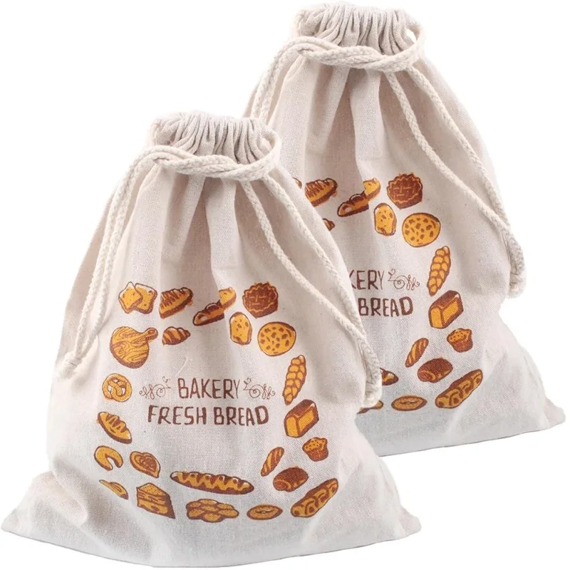 Reusable Linen Bread Storage Bag - Image 6