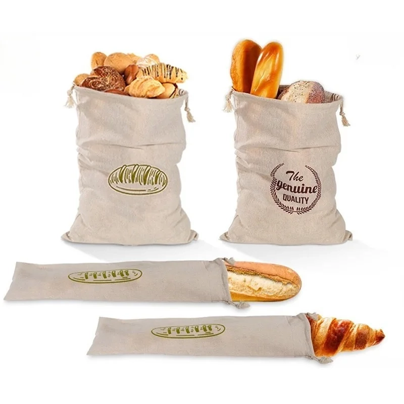 Reusable Linen Bread Storage Bag