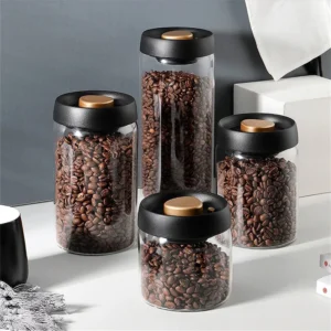 Vacuum Seal Glass Storage Jar