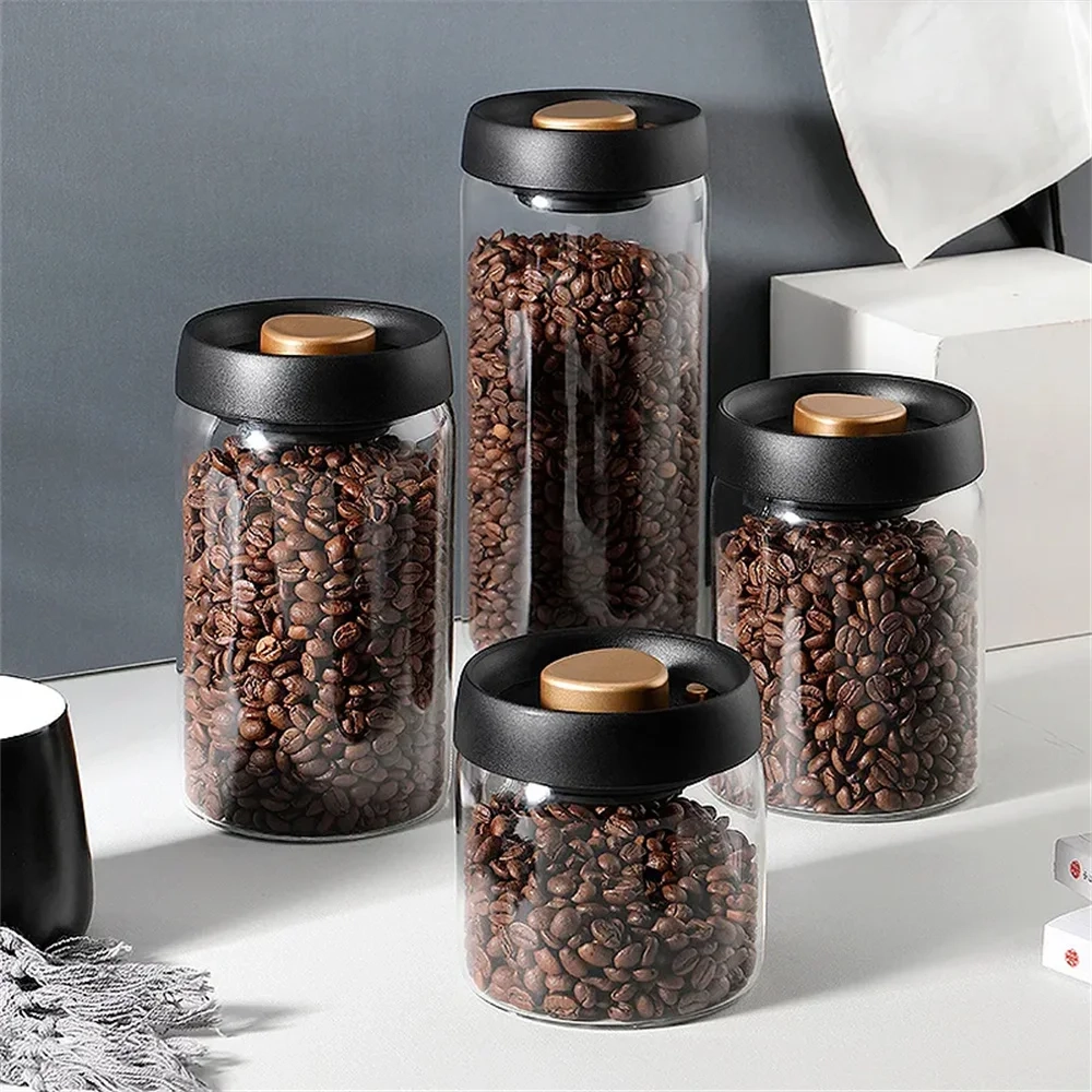 Vacuum Seal Glass Storage Jar