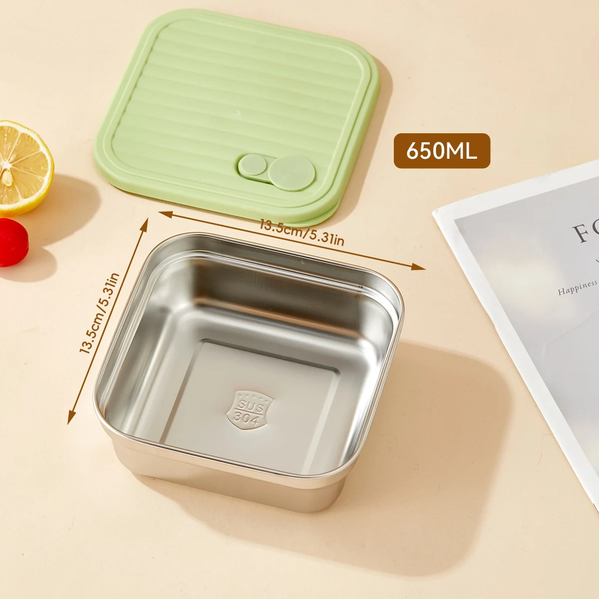 Stackable Stainless Steel Fridge Storage Container - Image 7