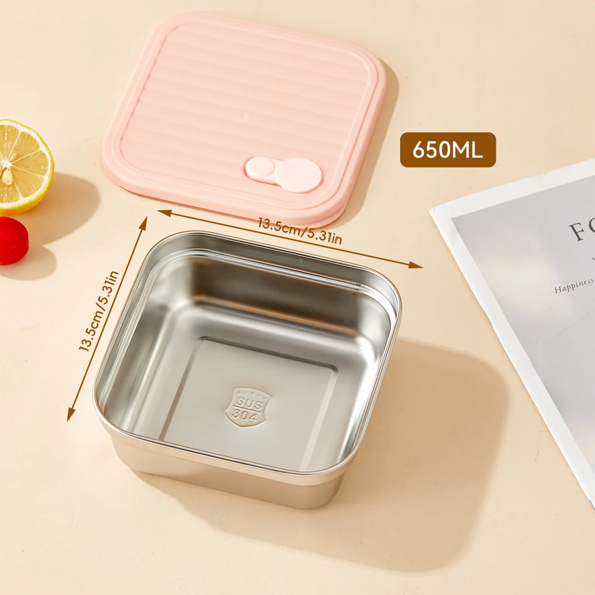 Stackable Stainless Steel Fridge Storage Container - Image 8