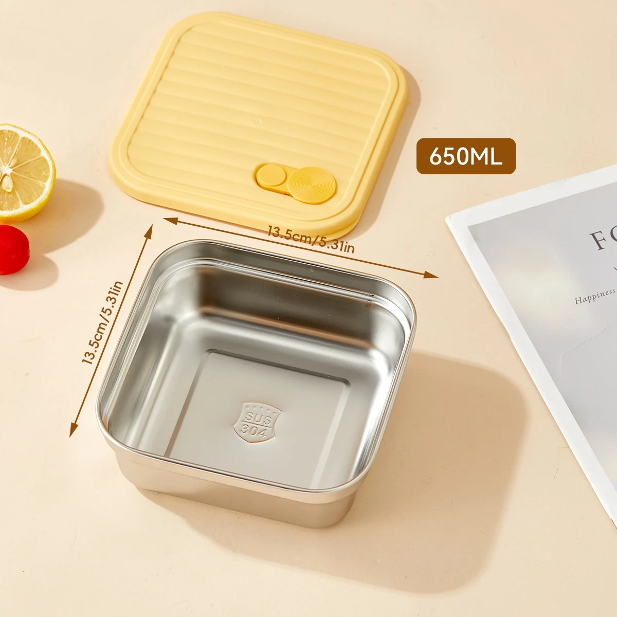 Stackable Stainless Steel Fridge Storage Container - Image 9
