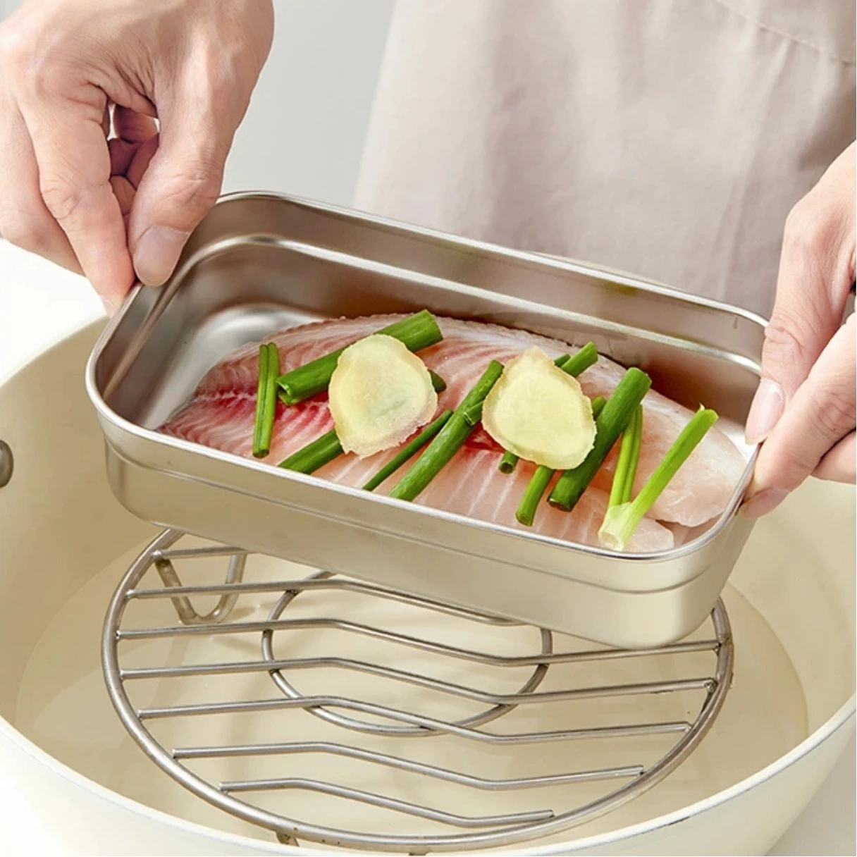 Stackable Stainless Steel Fridge Storage Container - Image 5