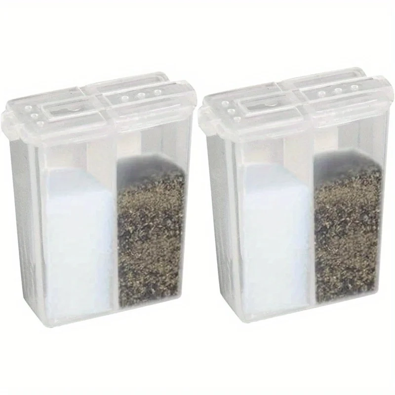 Mini Travel Seasoning Jar Set - Transparent Plastic Picnic Barbecue Seasoning Jar with Lid Travel Seasoning Box - Image 7