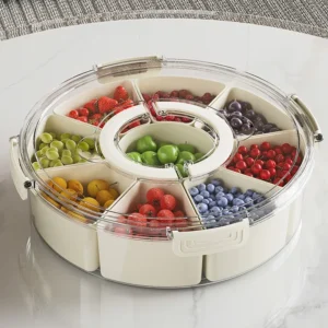Rotating Snack Tray with Lid
