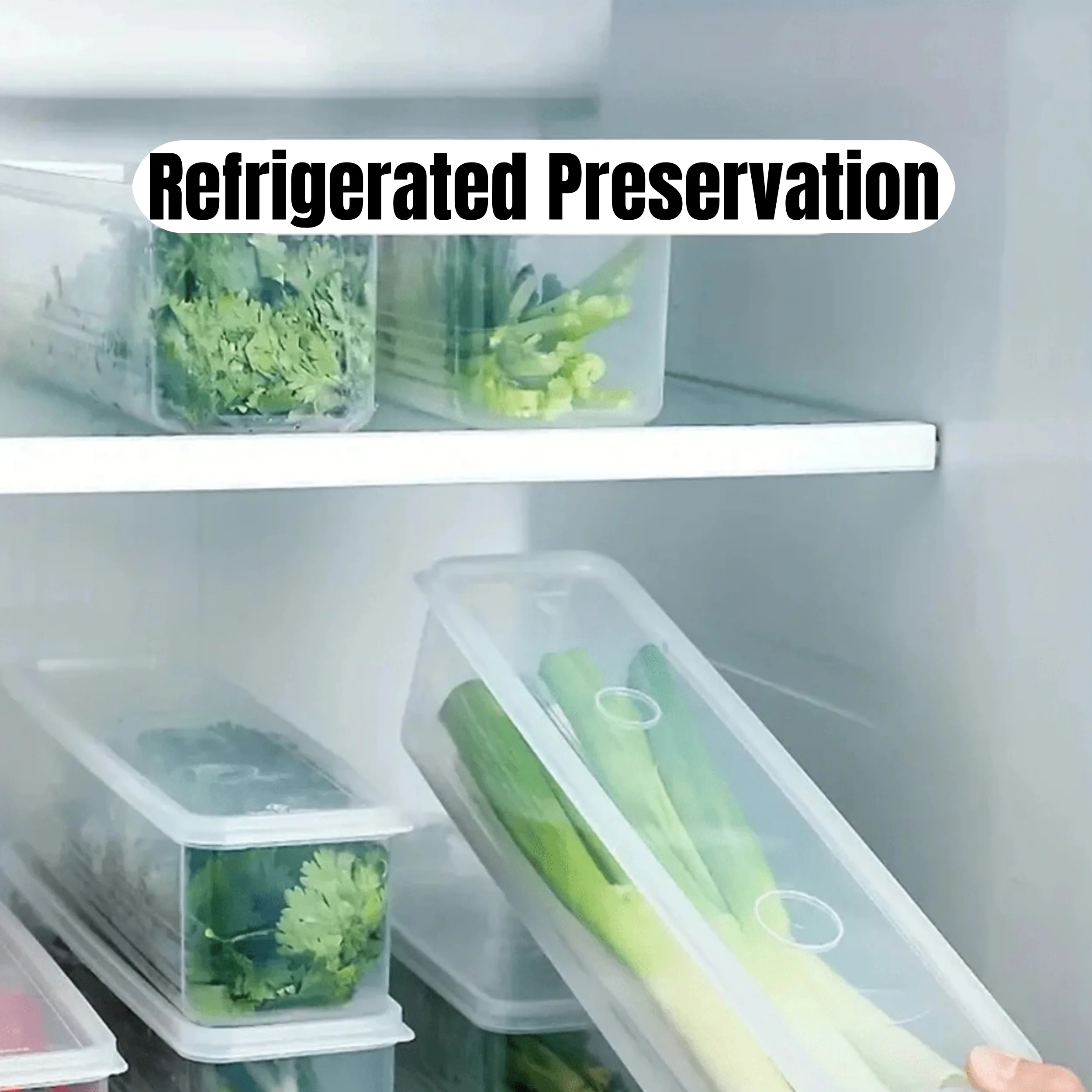 Sealed Fridge Storage Box with Lid - Image 2