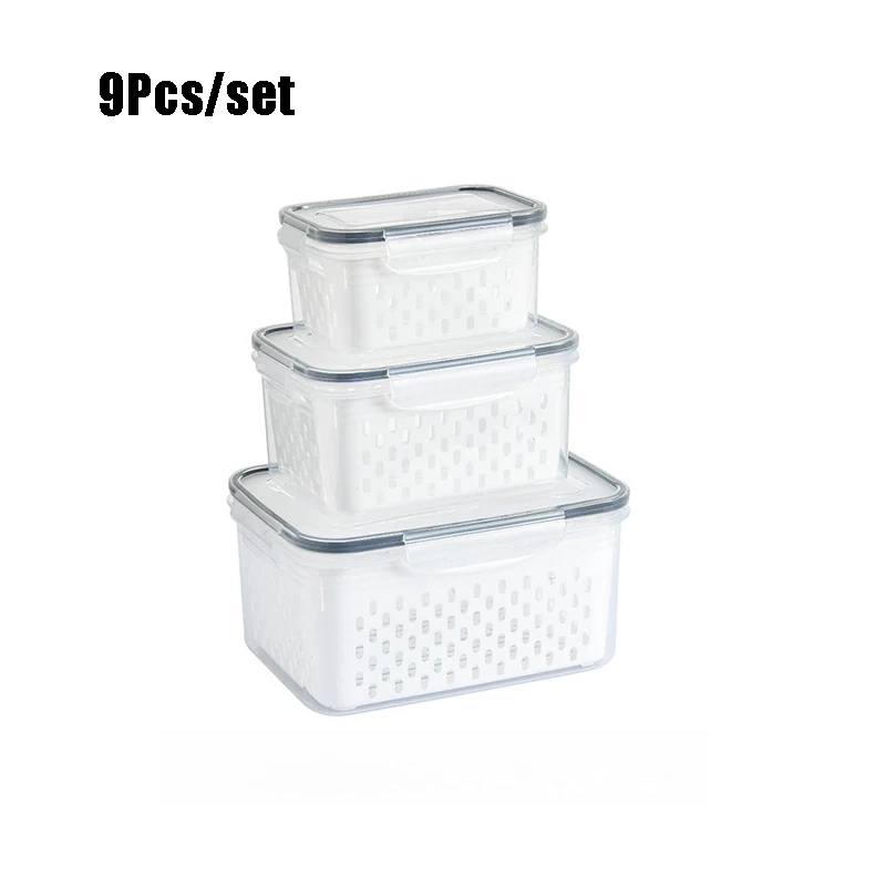 Fruit Storage Container Set with Removable Colander - Image 8