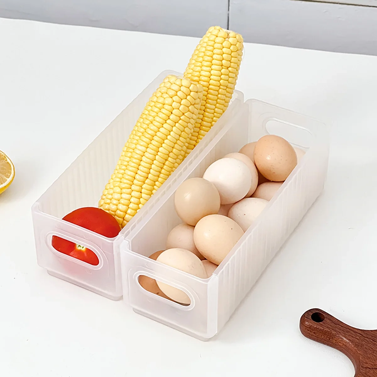 Foldable Pull-Out Fridge Storage Box - Image 4