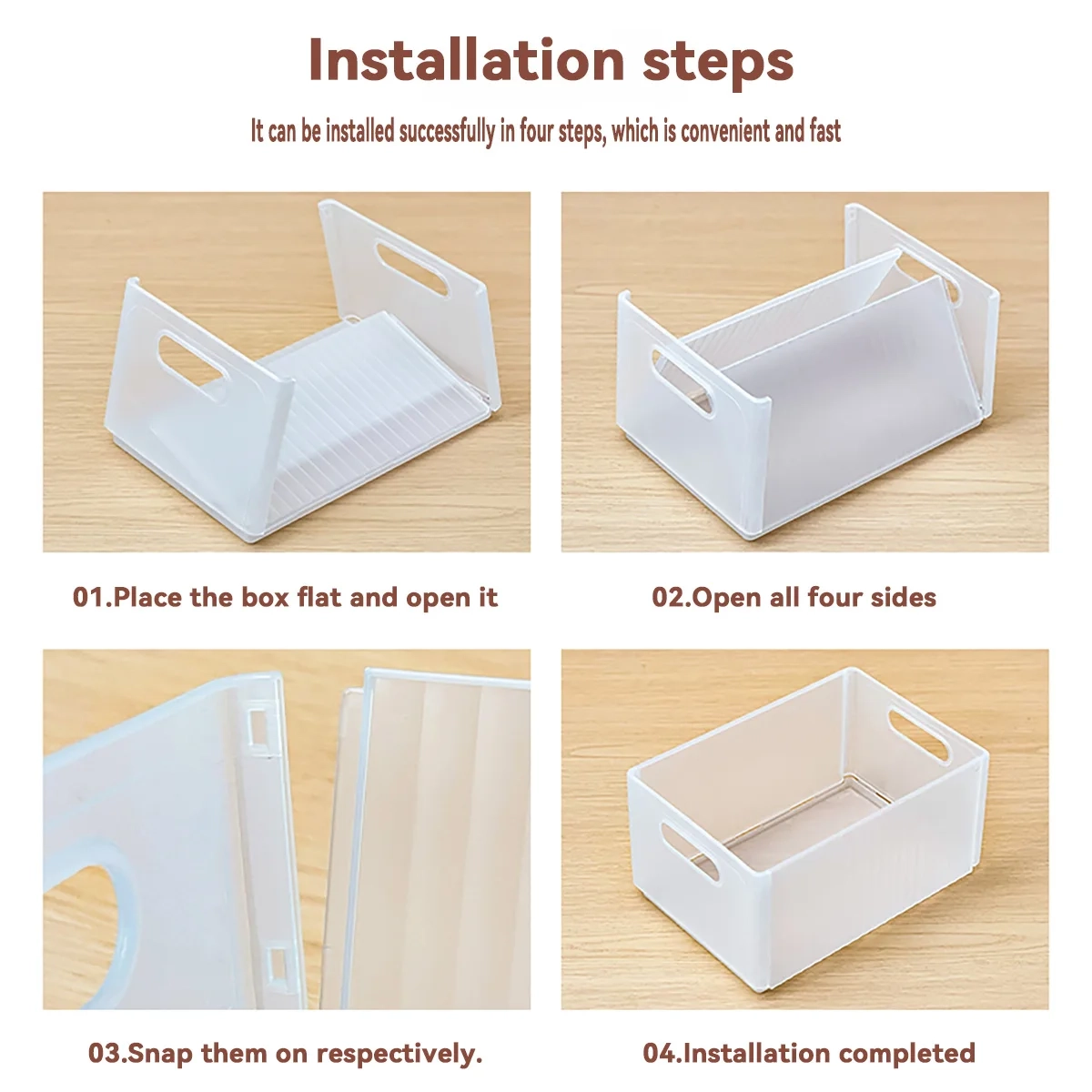 Foldable Pull-Out Fridge Storage Box - Image 5