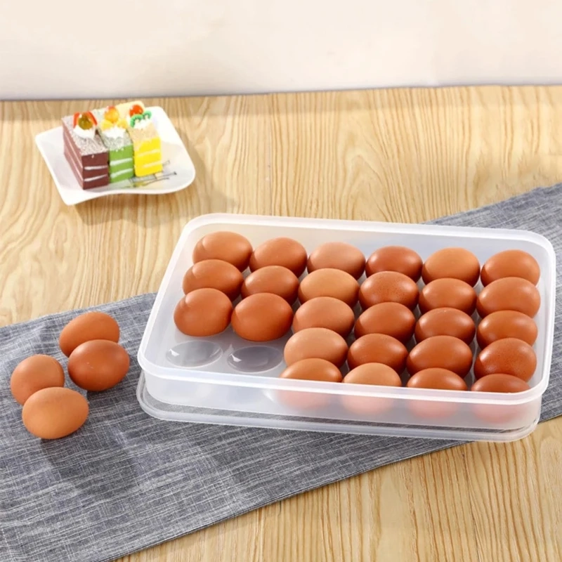 Clear Egg Storage Box with Lid - Image 2