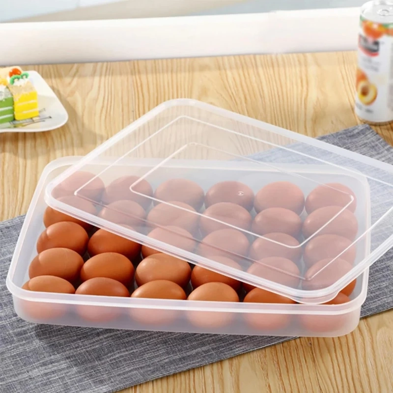 Clear Egg Storage Box with Lid - Image 3