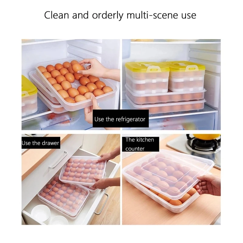 Clear Egg Storage Box with Lid - Image 4