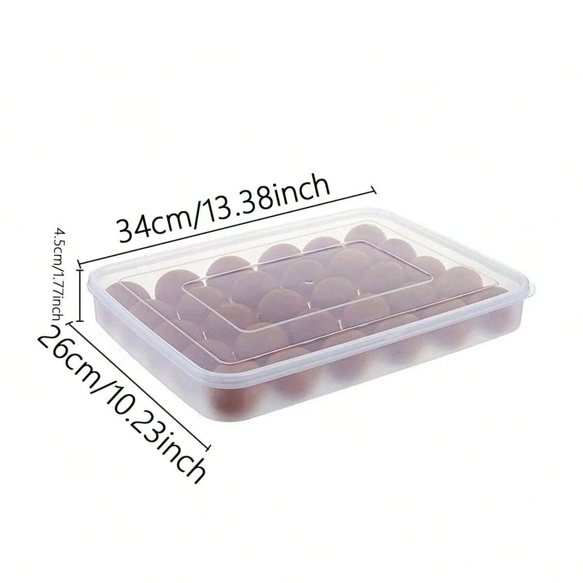 Clear Egg Storage Box with Lid - Image 7