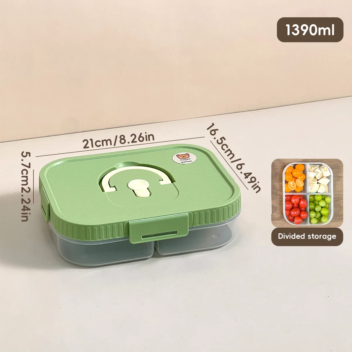 Airtight Divided Snack Storage Box - Image 20