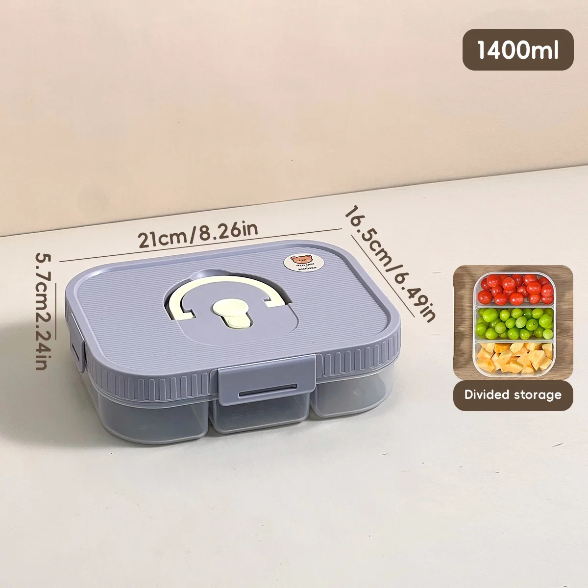 Airtight Divided Snack Storage Box - Image 13