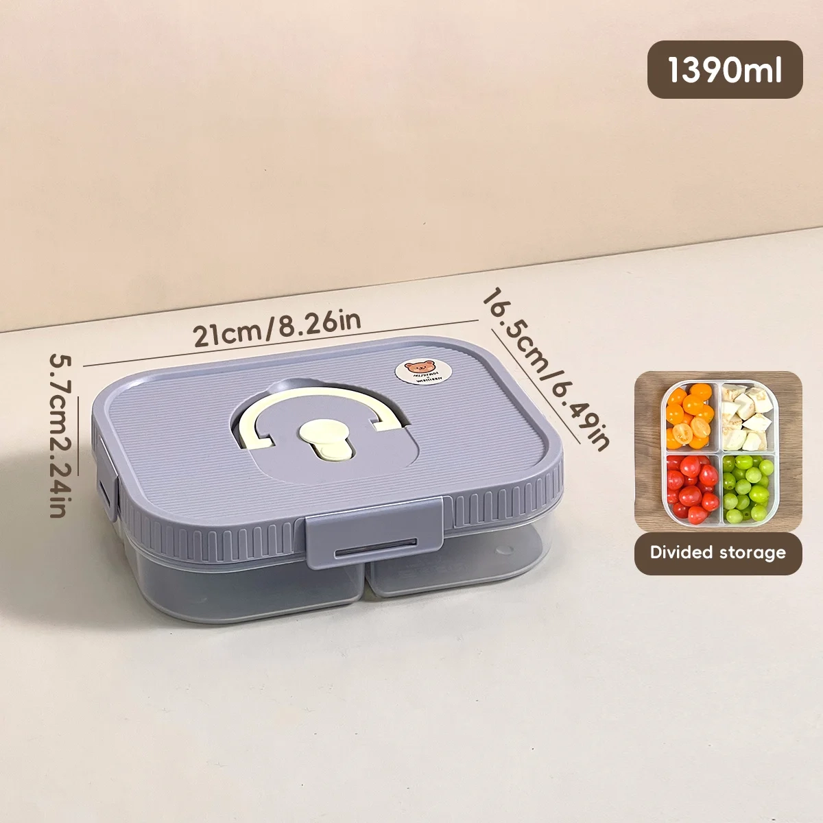 Airtight Divided Snack Storage Box - Image 16