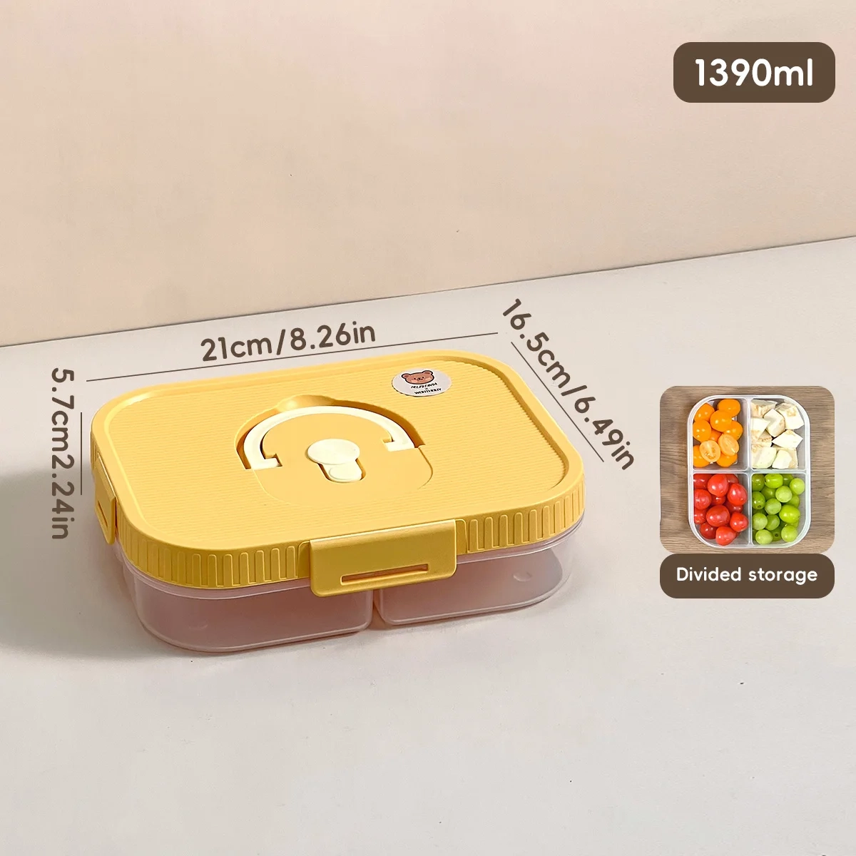 Airtight Divided Snack Storage Box - Image 17