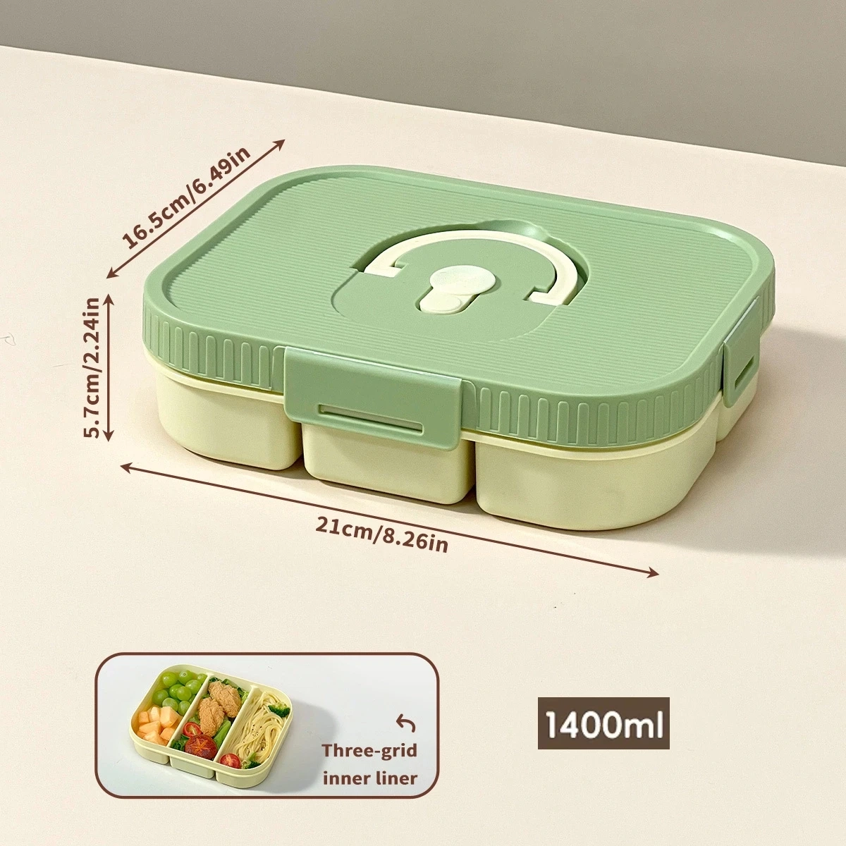 Airtight Divided Snack Storage Box - Image 9