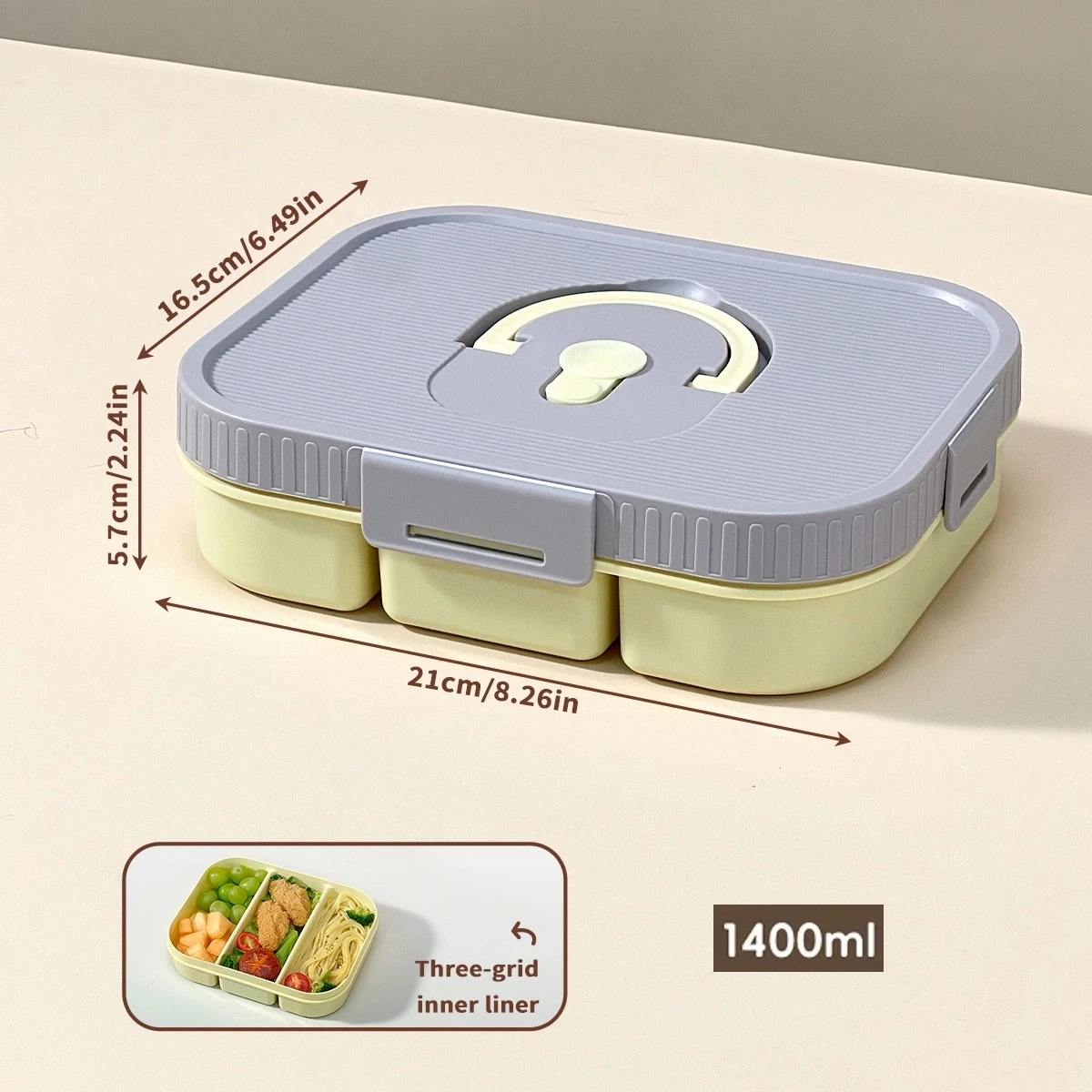 Airtight Divided Snack Storage Box - Image 11