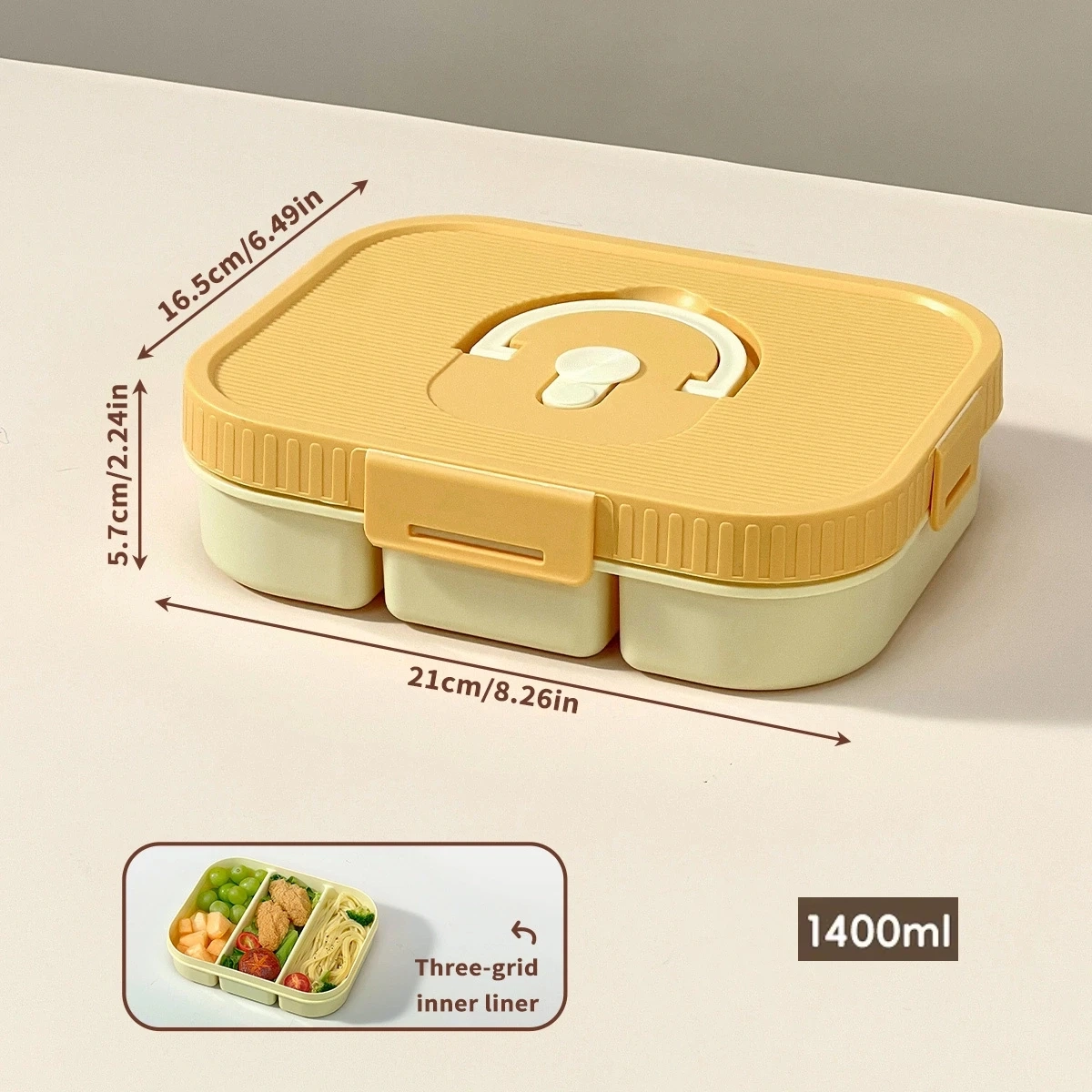 Airtight Divided Snack Storage Box - Image 8