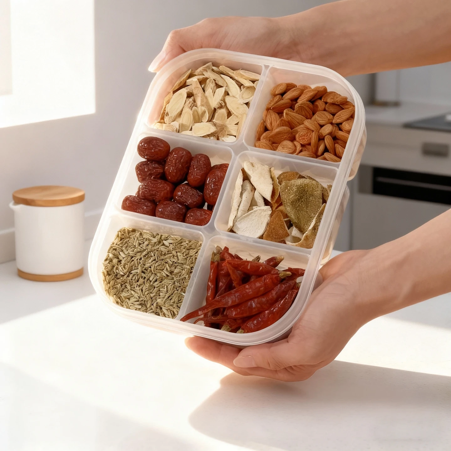 Airtight Divided Snack Storage Box - Image 3