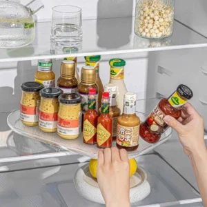 Rotating Fridge Storage Tray