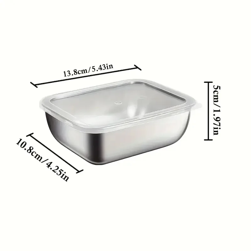 Stackable Stainless Steel Food Storage Boxes - Image 3