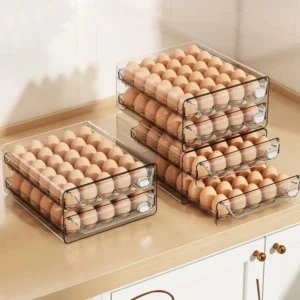 Clear Double-Layer Egg Storage Box