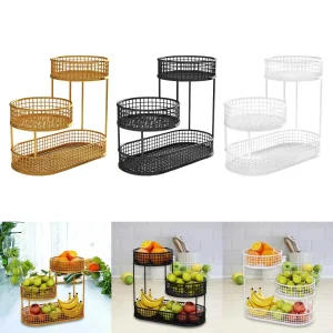 Metal Wire Countertop Fruit Basket