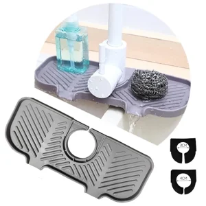 Self-Draining Silicone Soap Holder Tray