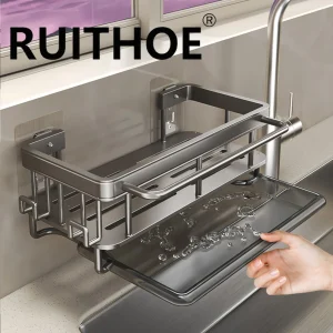 Kitchen Sink Drain Rack with Tray