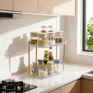 2-Tier and 3-Tier Countertop Spice Storage Rack