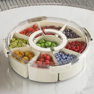 Rotating Snack Tray with Lid