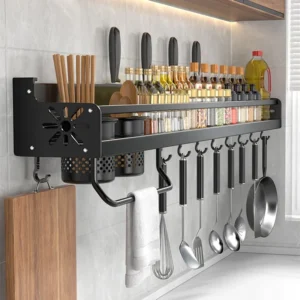 Wall-Mounted Kitchen Storage Shelf