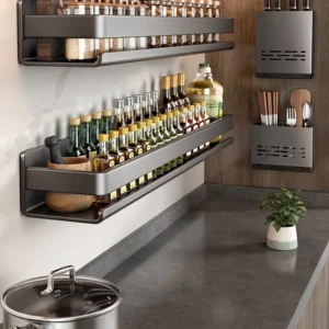 No-Drill Wall-Mounted Storage Shelf