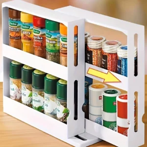 2-Tier Swivel Spice Storage Rack