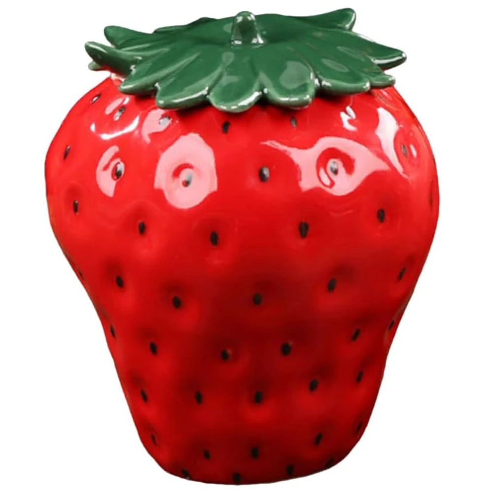 Strawberry Ceramic Storage Jar - Image 7