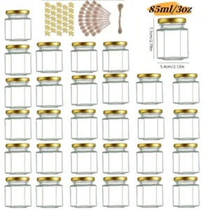 Hexagon Honey Jar Gift Set
