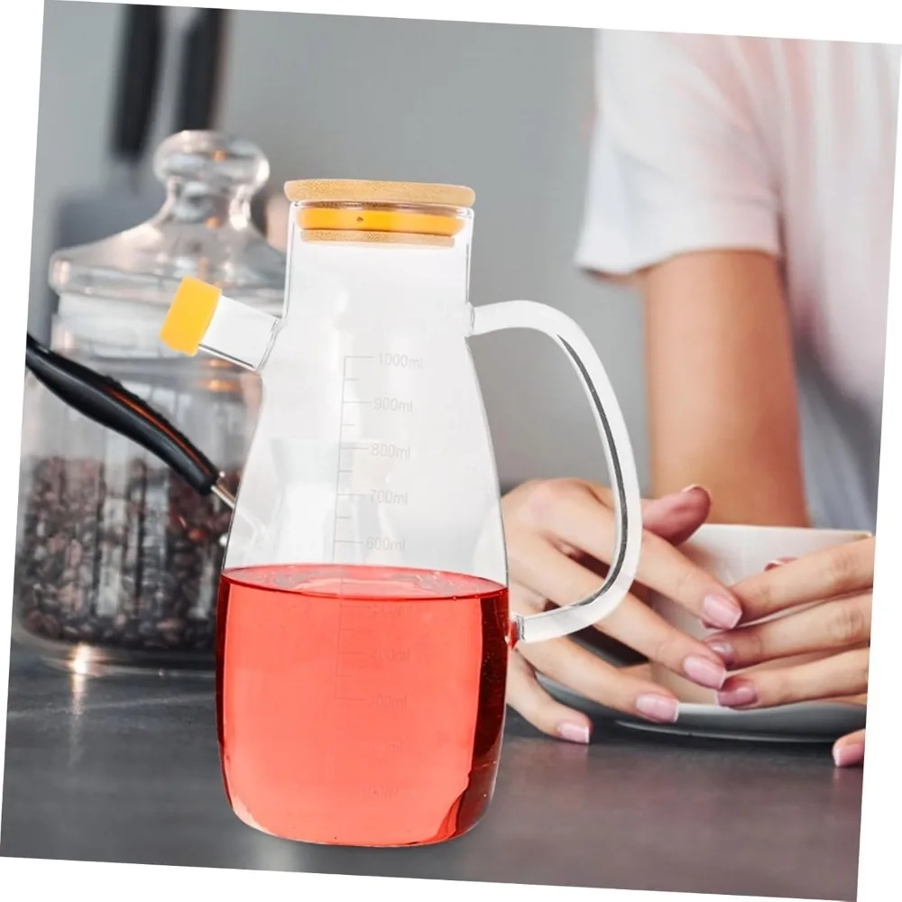 Glass Oil Bottle with Handle - Image 4