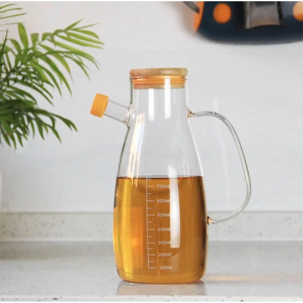 Glass Oil Bottle with Handle - Image 6