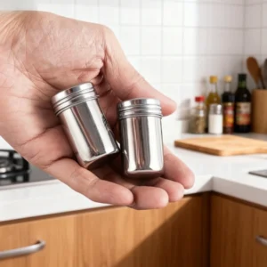 Portable Stainless Steel Spice Shaker Set